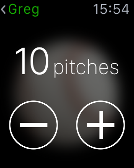 Pitch X on the Watch